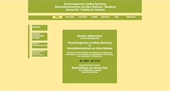 Desktop Screenshot of kinesiologisches-institut-bamberg.de